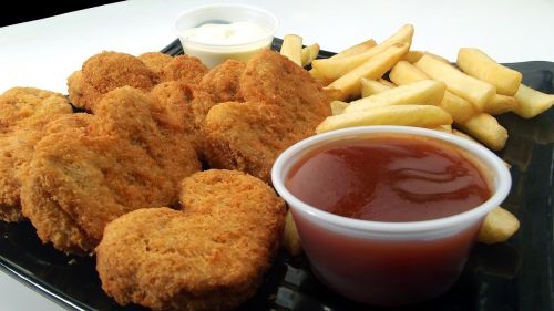 chicken nuggets fries dip