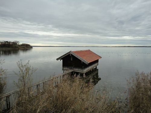 chiemsee water boat house