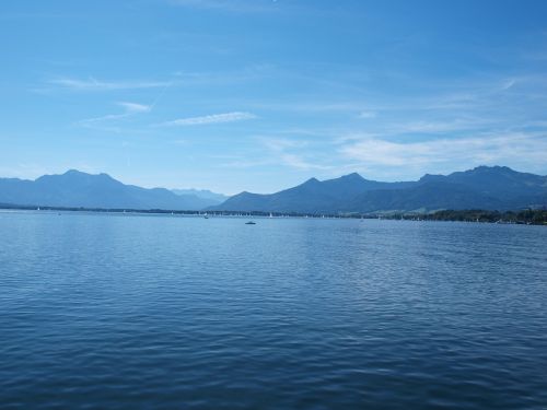 chiemsee water sky