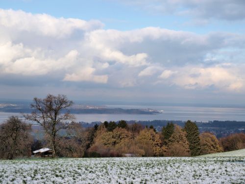 chiemsee winter light and shadow