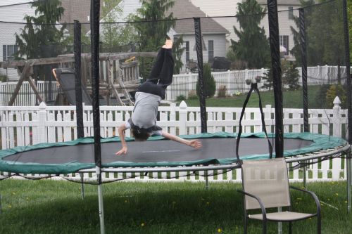 trampoline jump child