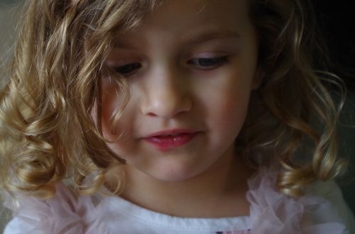 child portrait the little girl