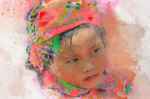 child vietnam girl