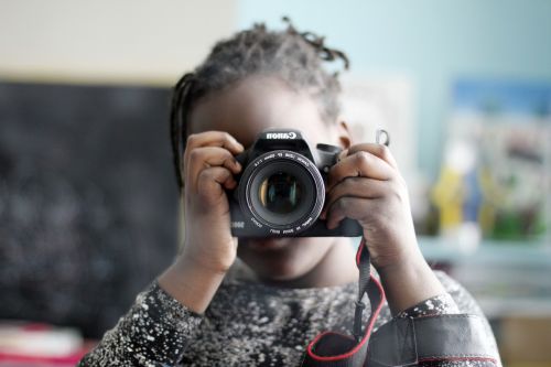 child photographer self-portrait