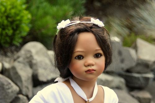 child white dress asian