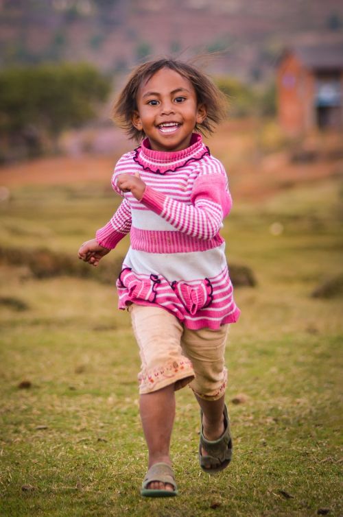 child outdoors nature