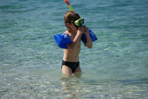 child summer diver