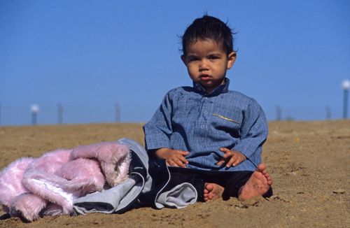 child outdoors people