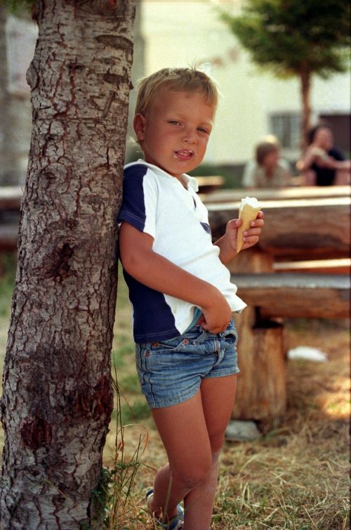 child outdoors nature