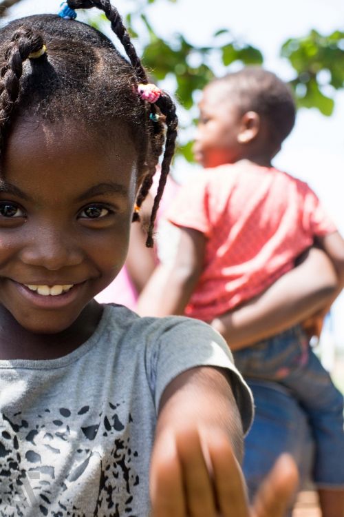 child outdoors portrait