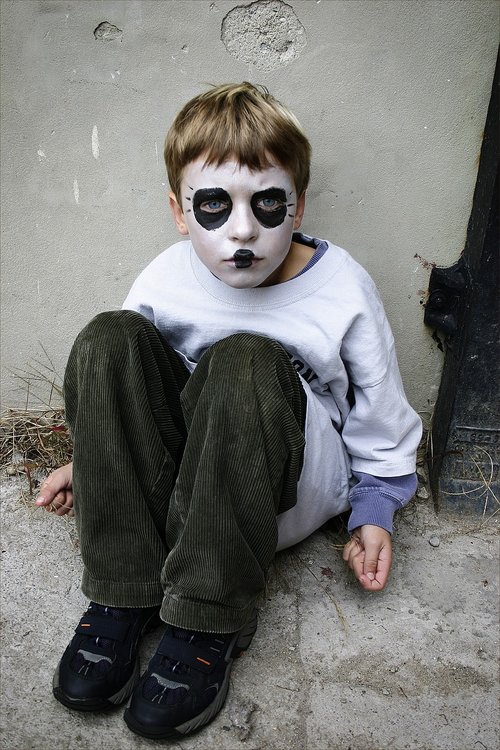 child  mask  painted face