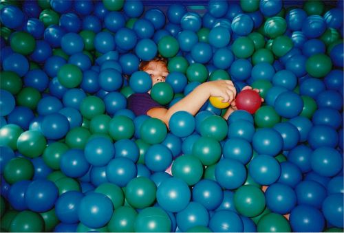 child playing balls