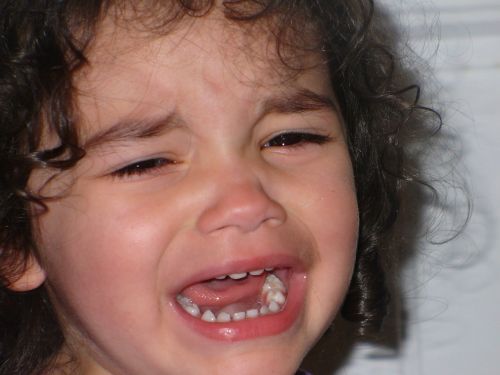 child girl crying