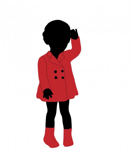 Child Black Silhouette Girl