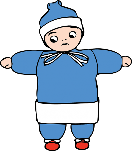 child in snowsuit boy winter