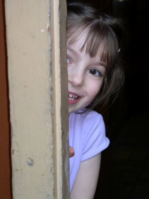 Child Peeking Out