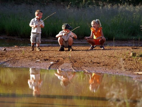 childhood river reflection