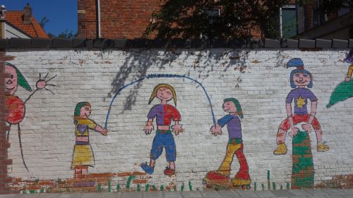children graffiti merry