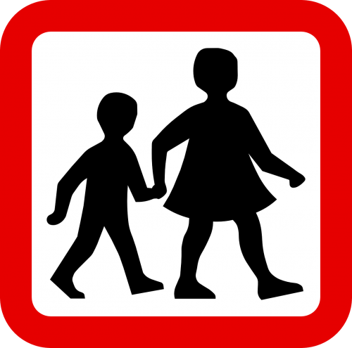 children walking sign