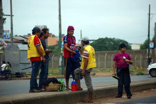 children young people clean