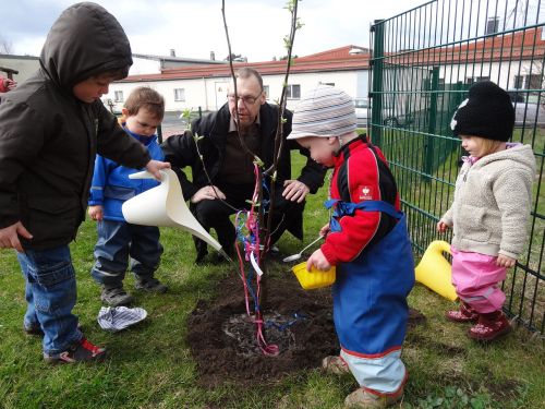 children gardener kindergarten