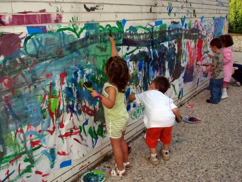 painting hands murals