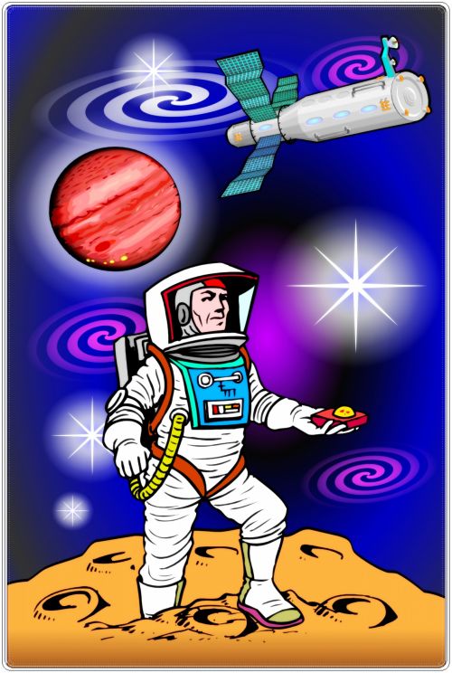 Children Fun Illustration Astronaut