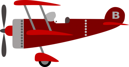 children's plane red kids