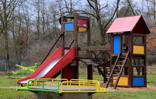 children's playground slide climb