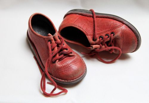 children's shoes red boots red