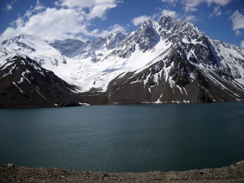 chile mountains reservoir
