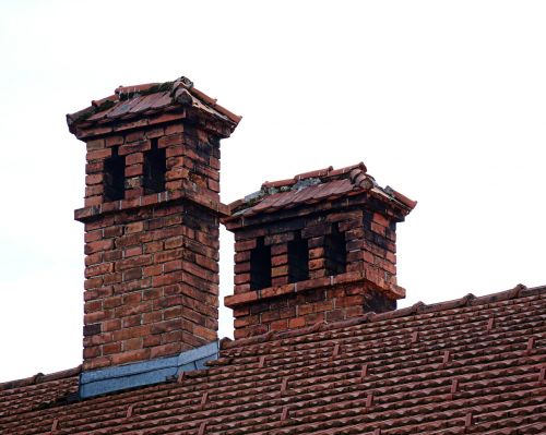 chimney roof brick