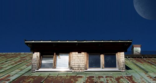 chimney corrugated sheet roof
