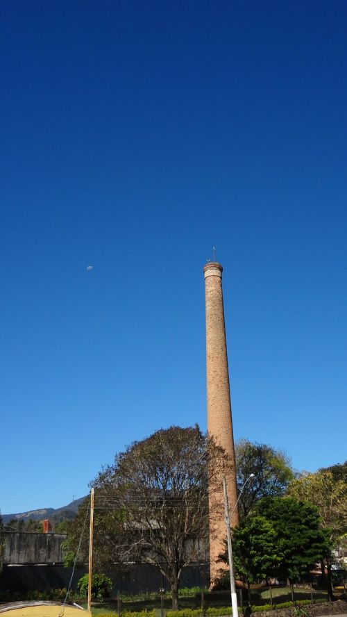 chimney blue sky nature