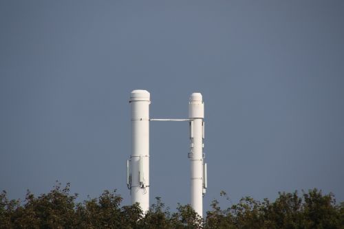 chimney sky white