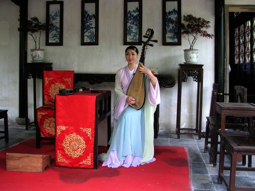 china music asian woman