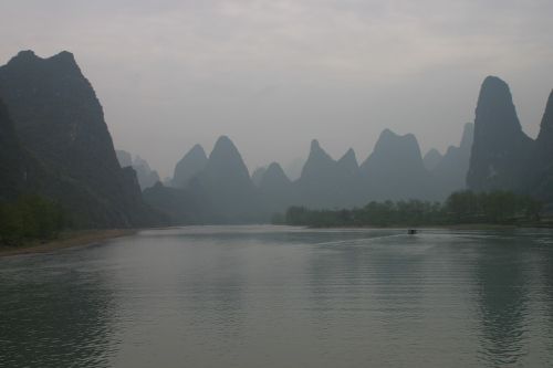 china guilin river landscape