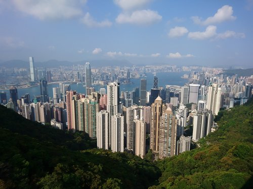 china  hong kong  skyline