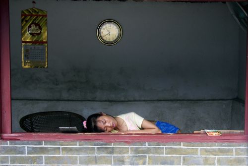 china sleep girl