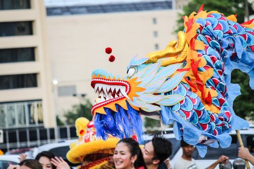 chinese dragon parade