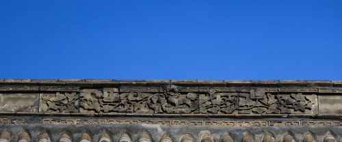 chinese ancient architecture simple carved