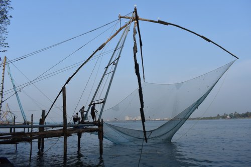 chinese fishing nets  kochi  cochin