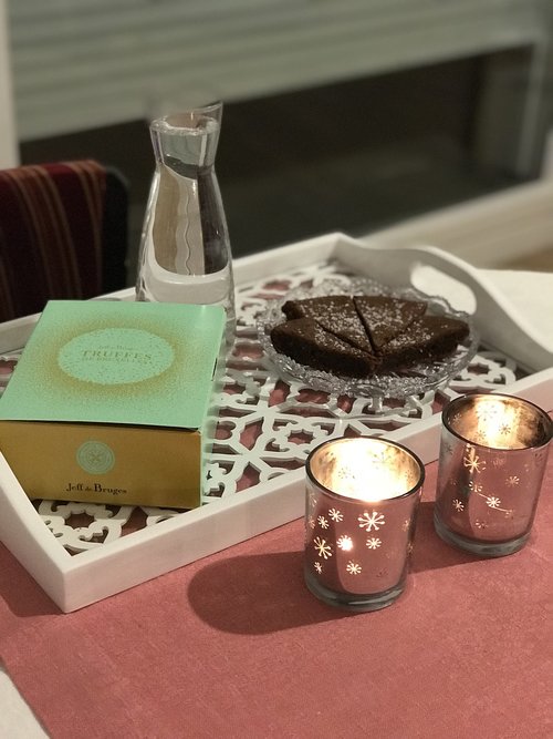 chocolate  table  luxury