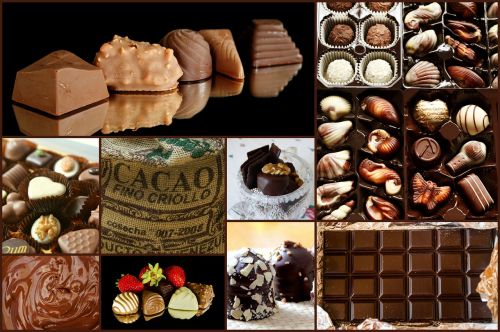 chocolate collage chocolates box