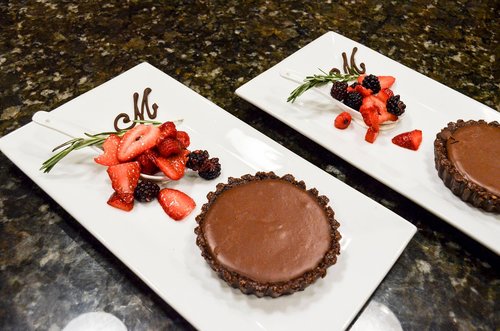 chocolate tarte  dessert  fancy