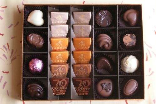 chocolates pralines box