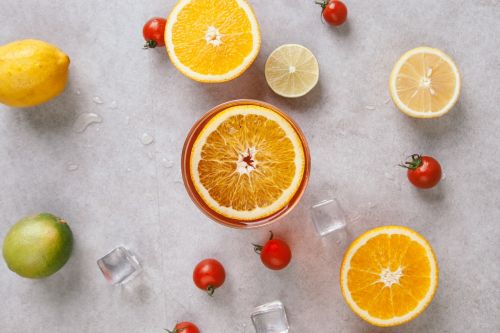 chopping block food fruits and vegetables