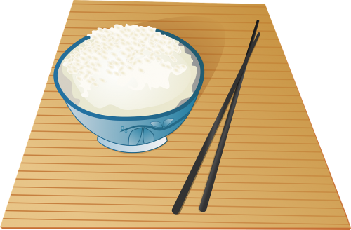 chopsticks rice sticky rice