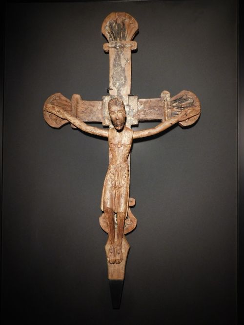 christ romanesque carving wood the twelfth century