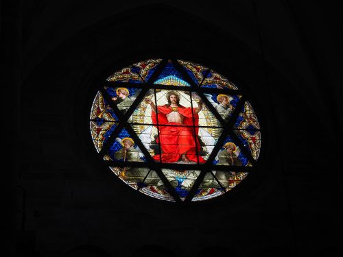 christ window window stained glass